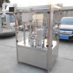 Double Header Coffee Capsule Rotary Filling and Sealing Machine