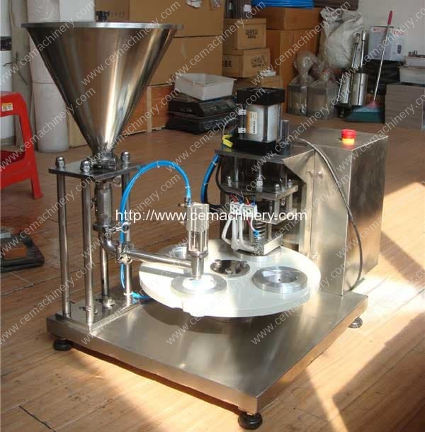 Semi-Automatic Nespresso Capsules Filling Sealing Machine for Ireland Customer