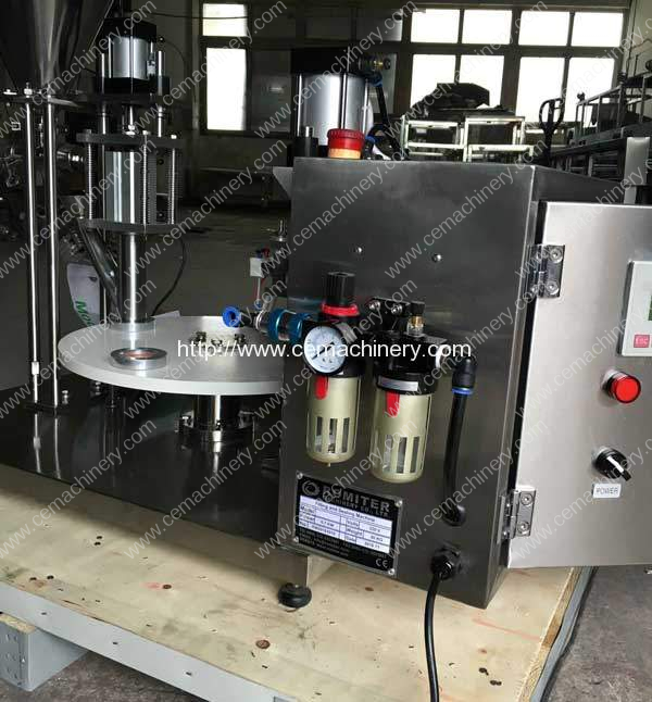 Semi-Automatic Lavazza A Modo Mio Filling Sealing Machine for Italy Customer