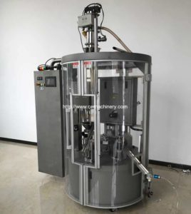 HRMY-1 Nespresso Capsules Filling Sealing Machine for Brasil Customer