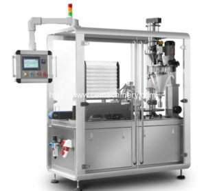 High Speed Rotary Motion Coffee Capsule Filling Sealing Packing Machine