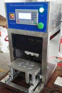 Semi-Automatic Pneumatic 6Cup Aluminum Nespresso Sealing Machine for Thailand Customer