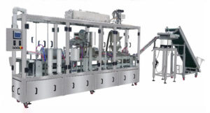 Auto Empty Cup Feeding Nespresso Capsules Filling Sealing Machine Auto Empty Cup Feeding Nespresso Capsules Filling Sealing Machine
